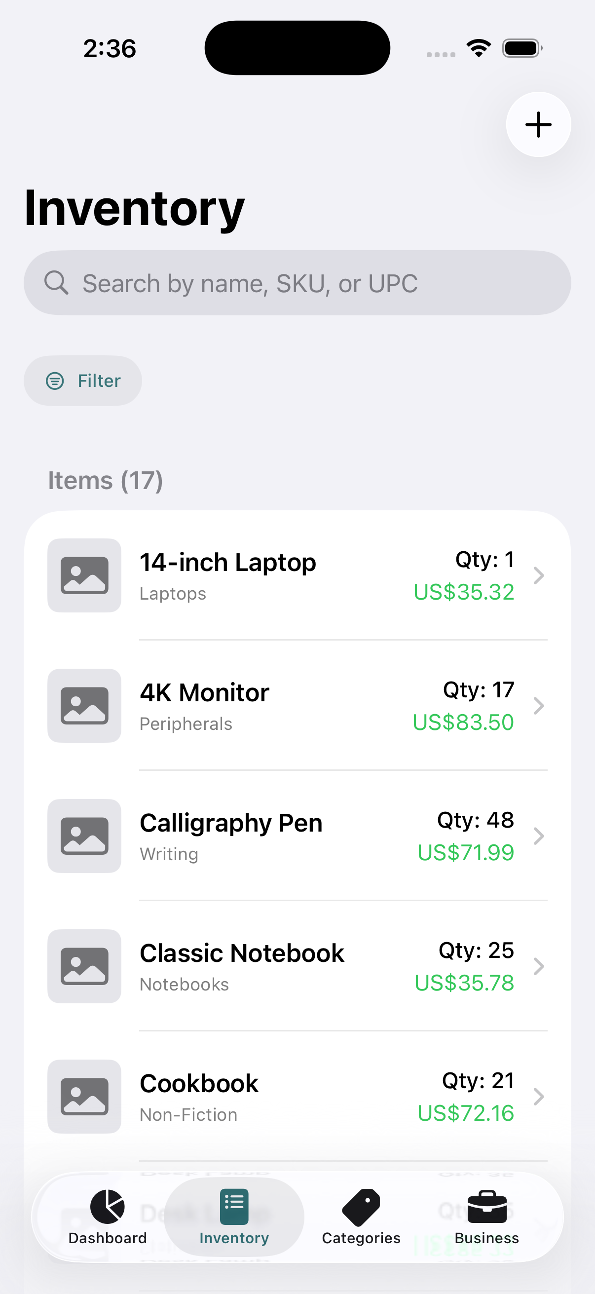 Inventory App Screenshot 2