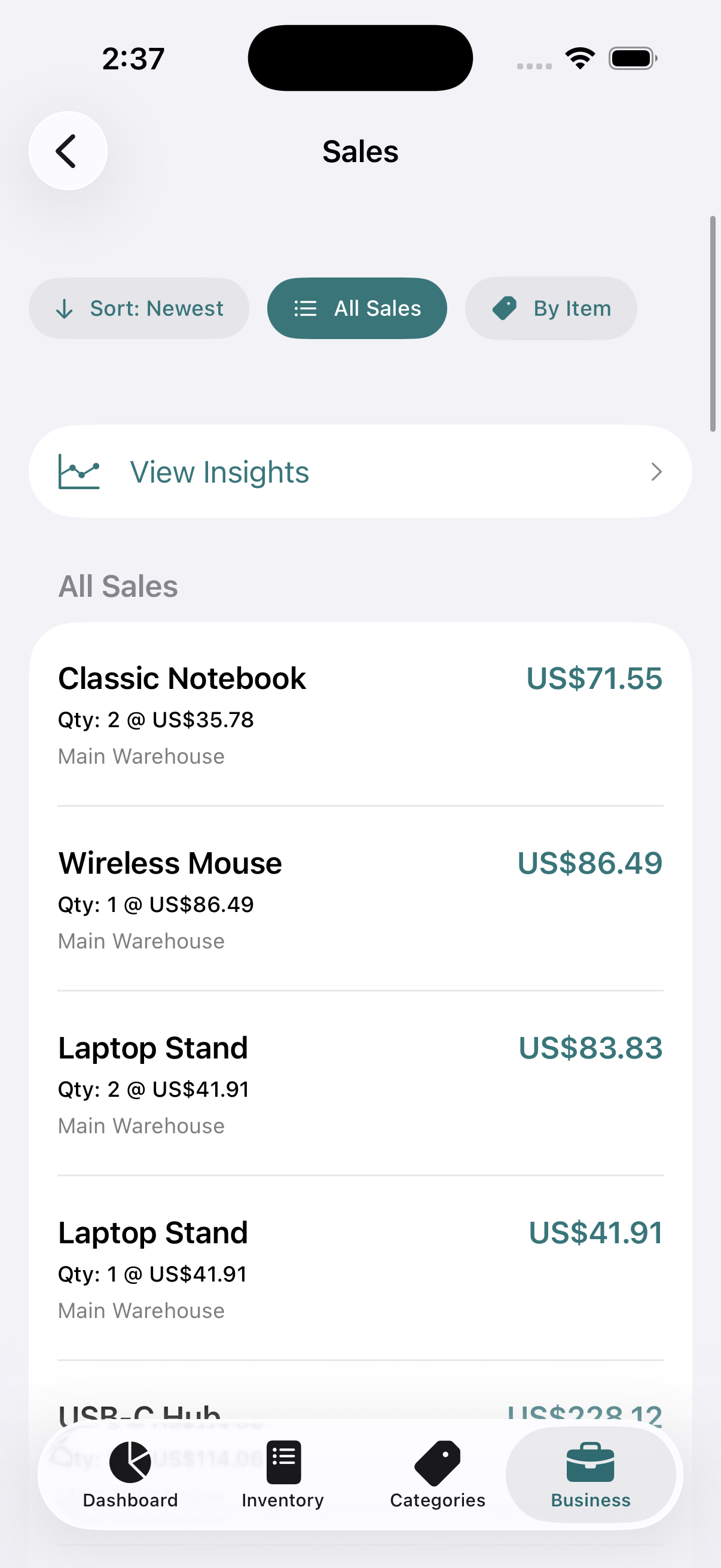Inventory App Screenshot 7